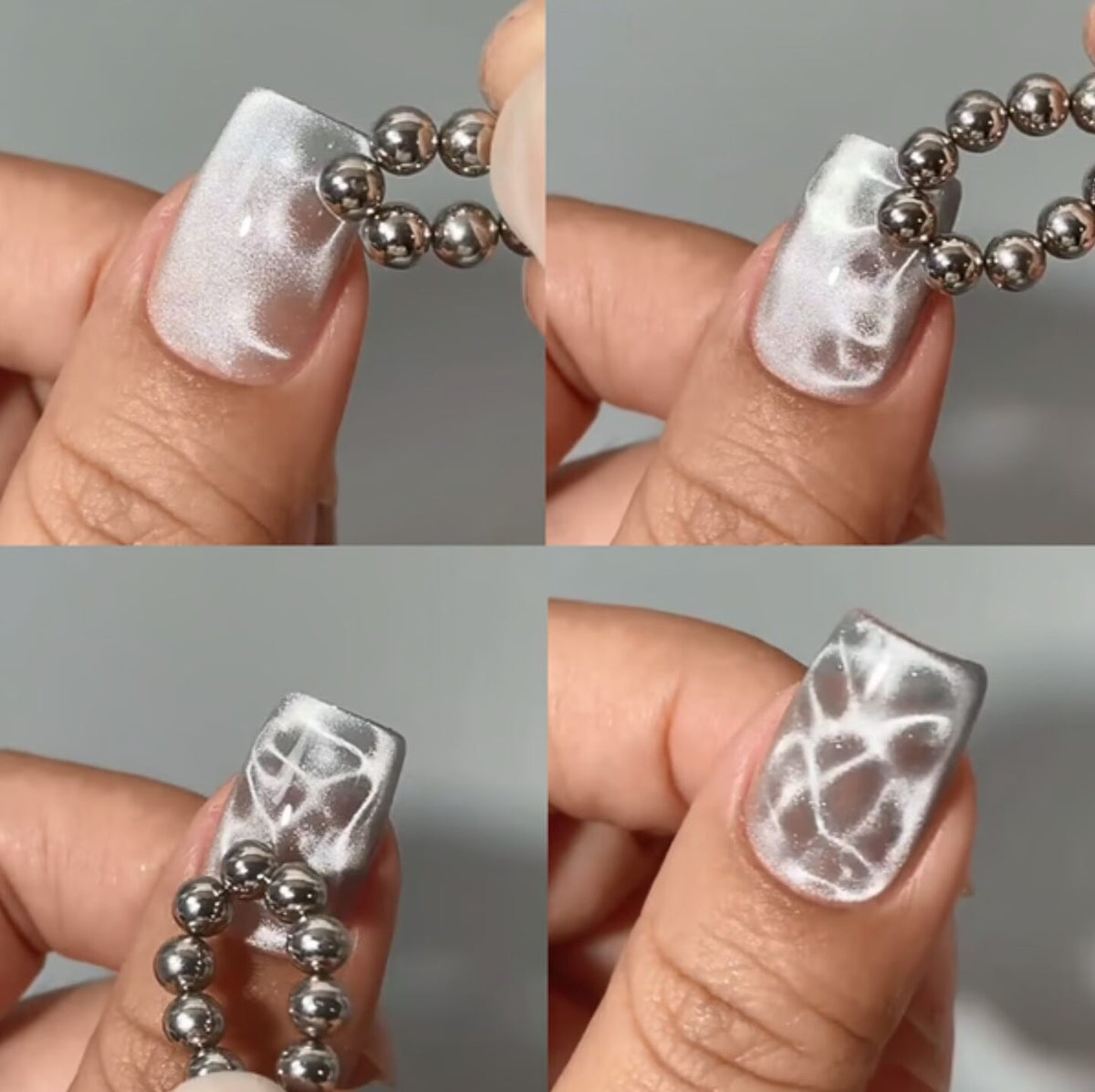 SAGA. Magnet for Gel Polish Cat's eye, 4 mm x 12 pcs. Large RING magnet for "cat's eye"