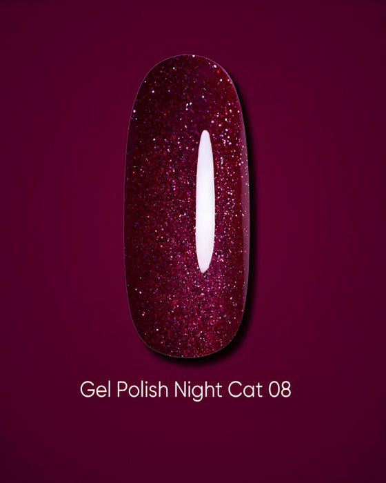 DARK GEL POLISH NIGHT CAT 08, 6 ML