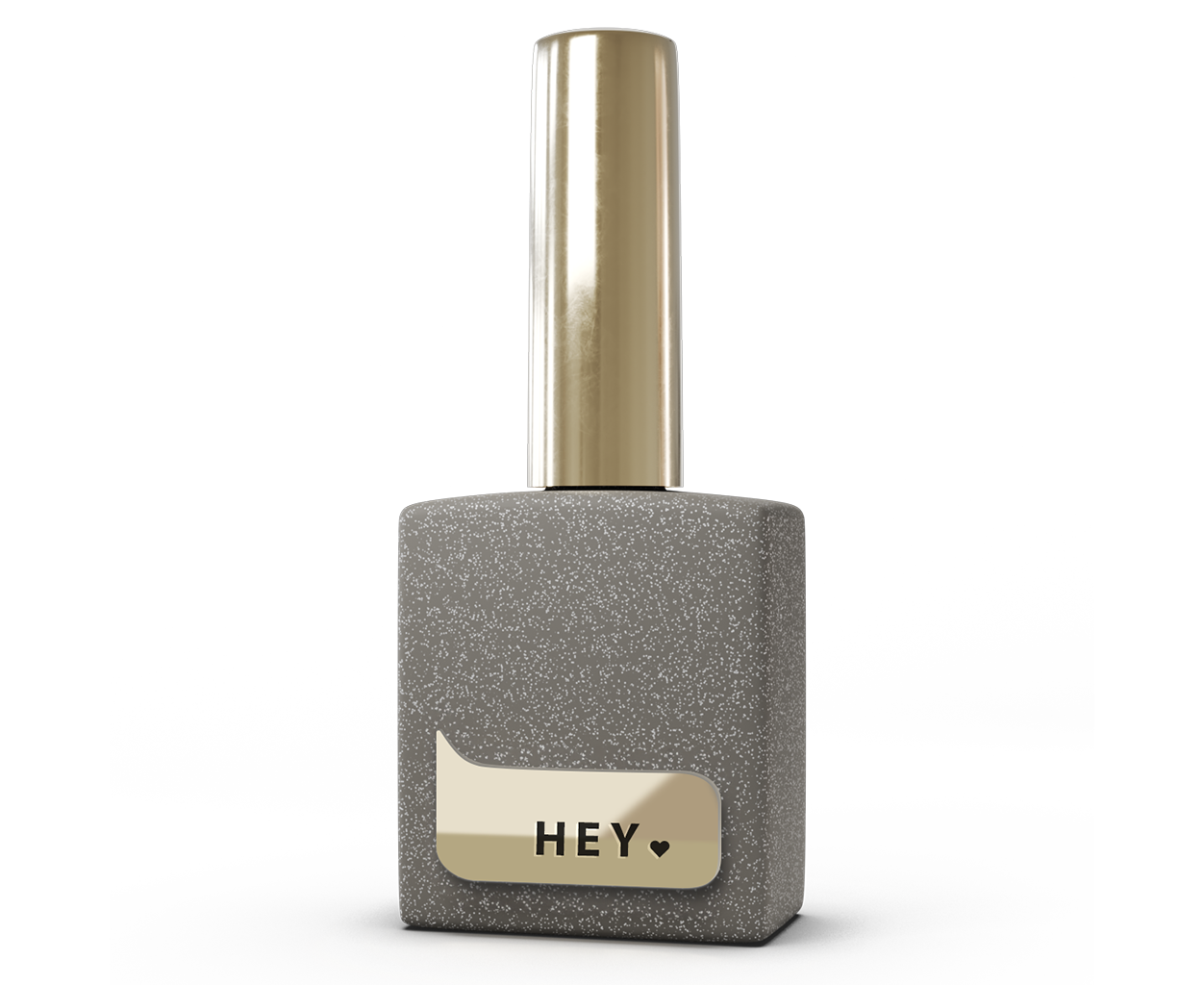 HEYLOVE. SILVER FLAKES GLOSSY TOP COAT, 15 ML