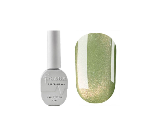 SAGA. Cat's Eye Gel Polish "Smoothie Cat", #04, 10 ml. Cat's eye gel polish chameleon