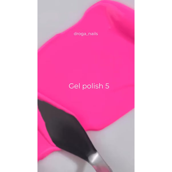 Saga gel polish Solorist №5 bright pink 10 ml