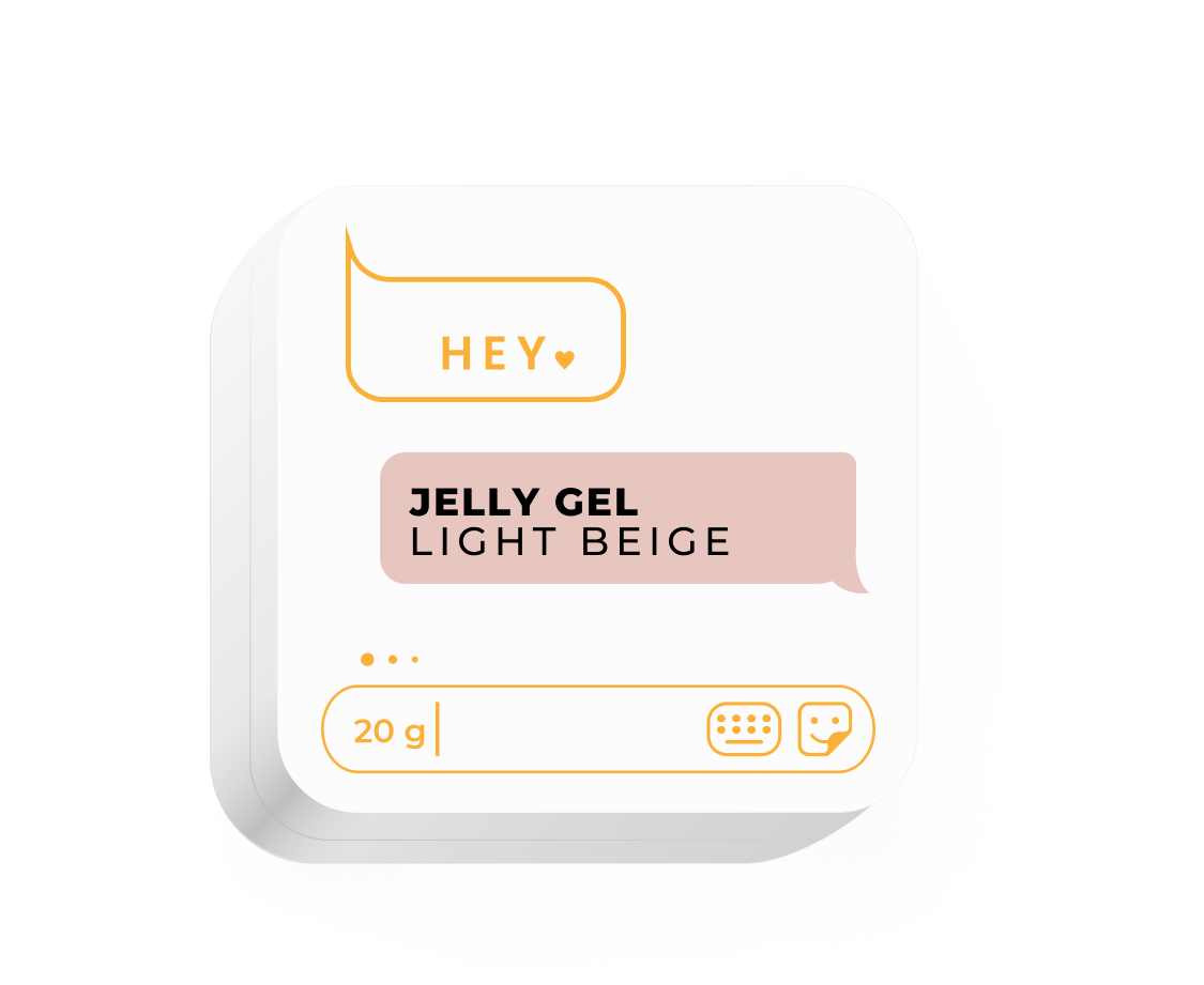 HEYLOVE. JELLY GEL, LIGHT BEIGE, 20 G, JELLY GEL