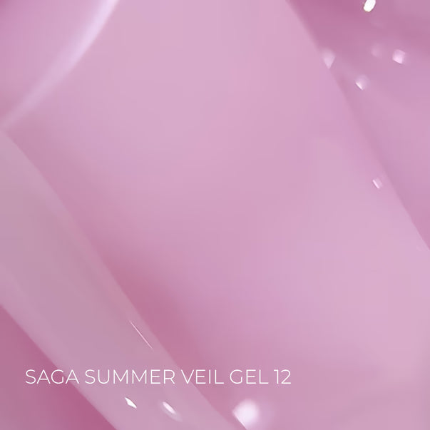Gel for extensions SAGA Professional Builder Gel Veil Summer milky beige No. 12 15 ml
