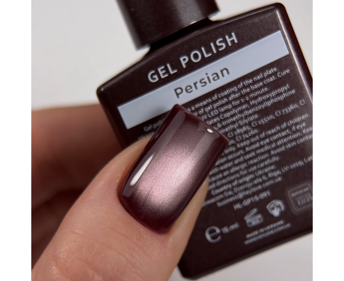 HEYLOVE. CAT'S EYE GEL POLISH, PERSIAN, 15 ML, GEL POLISH "CAT'S EYE", COLD ERYSIPELAS