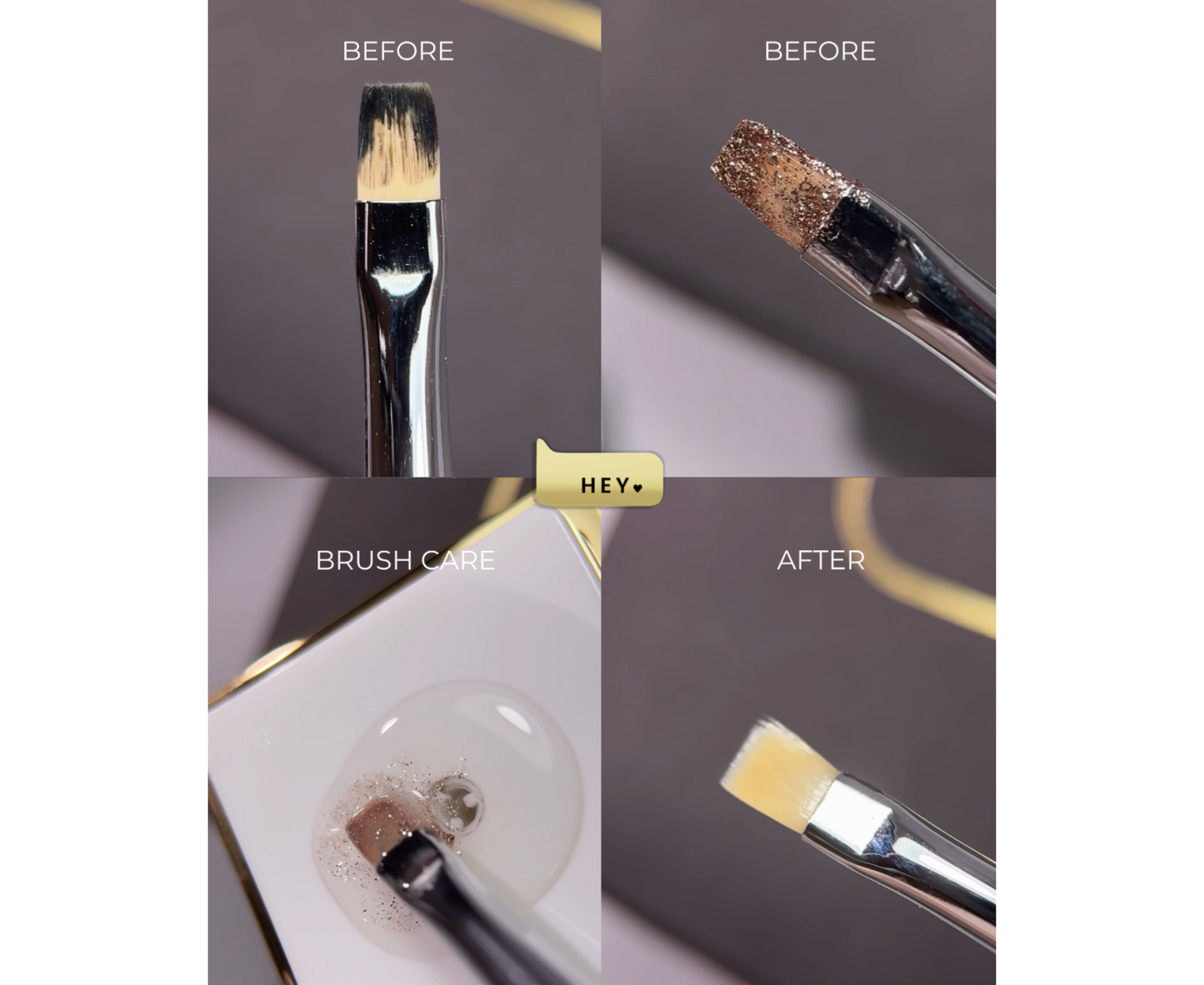 HEYLOVE. BRUSH CARE SOLUTION, 30 ML