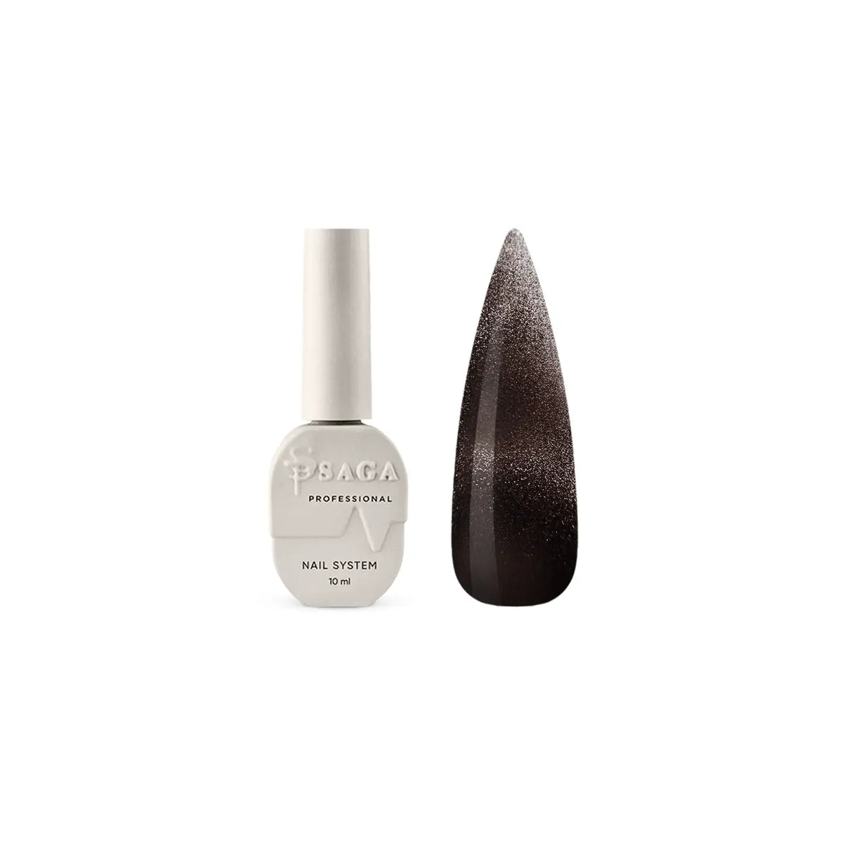 SAGA. Cat's Eye Gel Polish "Dream Cat", #05, 10 ml. Cat's Eye gel polish crystal