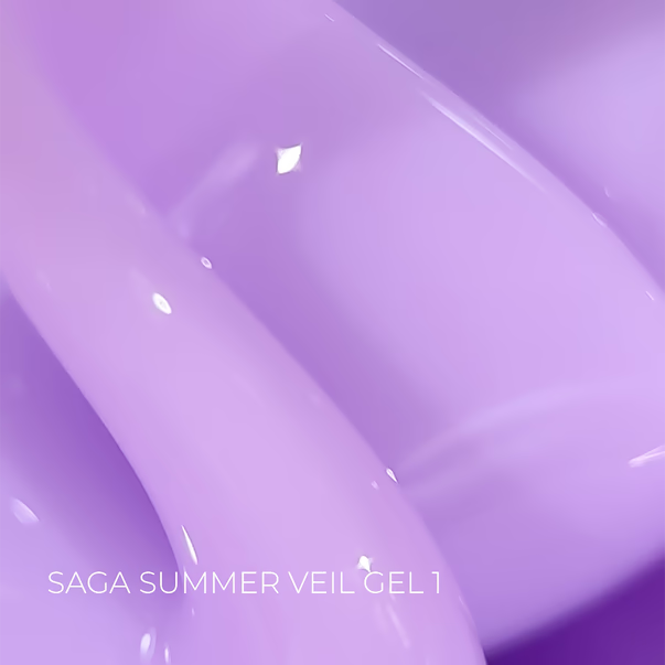 Gel for extensions SAGA Professional Builder Gel Veil Summer lavender No. 01 15 ml