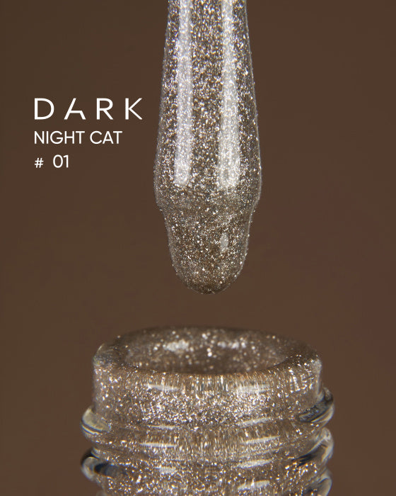 DARK GEL POLISH NIGHT CAT 01, 10 ML