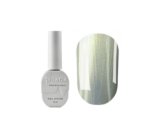 SAGA. Cat's Eye Gel Polish "Silk Cat", #05, 10 ml. Gel Polish "Cat's Eye" with Pearlescent