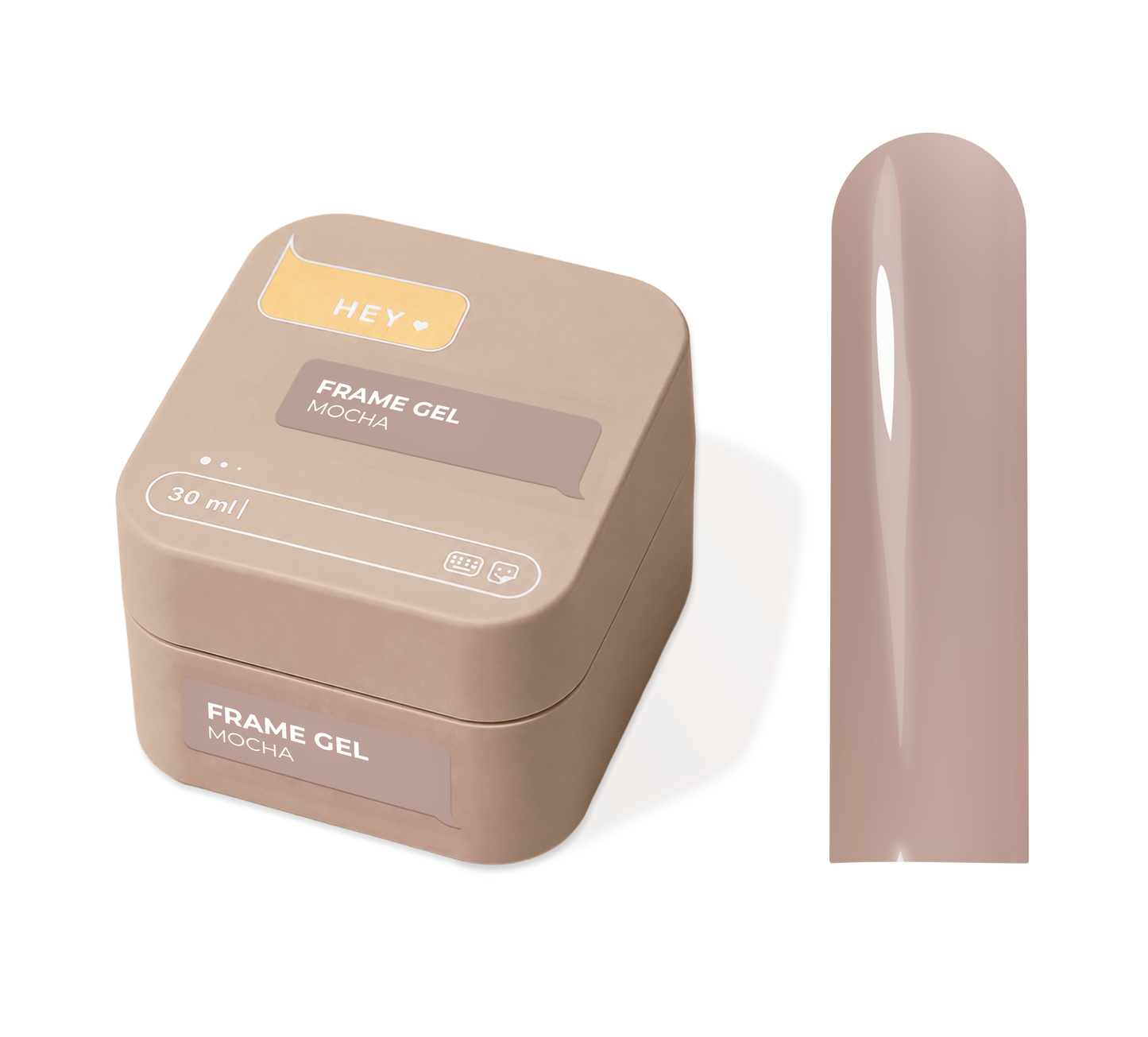 HEYLOVE. Frame builder Gel, MOCHA, 30 ml. Universal gel for extension