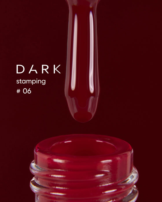 DARK STAMPING POLISH №06 RED, 10 ML