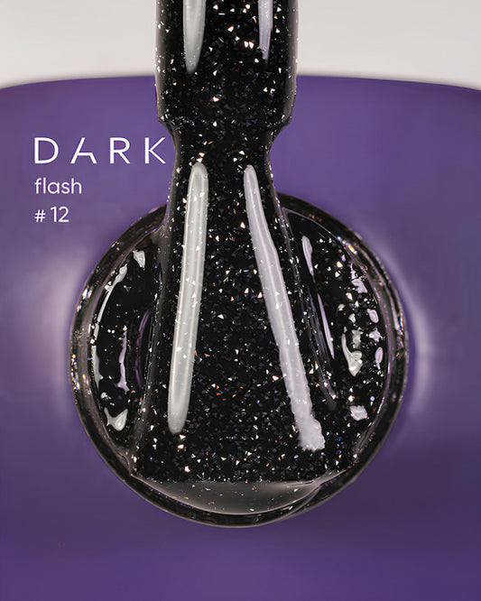 DARK GEL POLISH FLASH 12, 10 ML