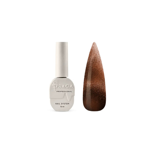 SAGA. Cat's Eye Gel Polish "Dream Cat", #01, 10 ml. Cat's eye gel polish crystal