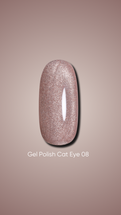 DARK GEL POLISH CAT EYE 08, 10 ML
