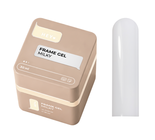 HEYLOVE. Frame builder Gel with Pump, MILKY, 30 ml