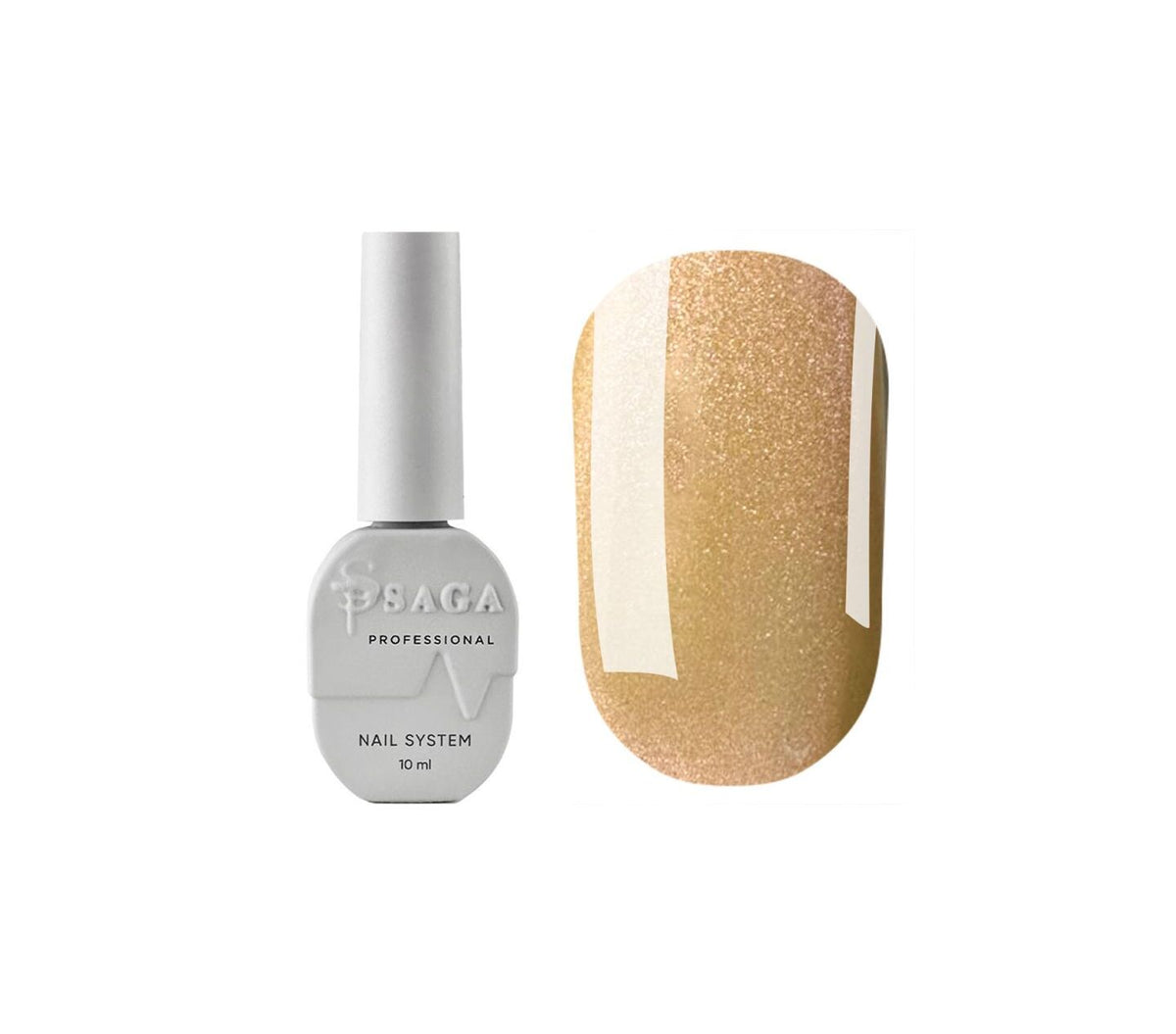 SAGA. Cat's Eye Gel Polish "Smoothie Cat", #07, 10 ml. Cat's Eye gel polish chameleon