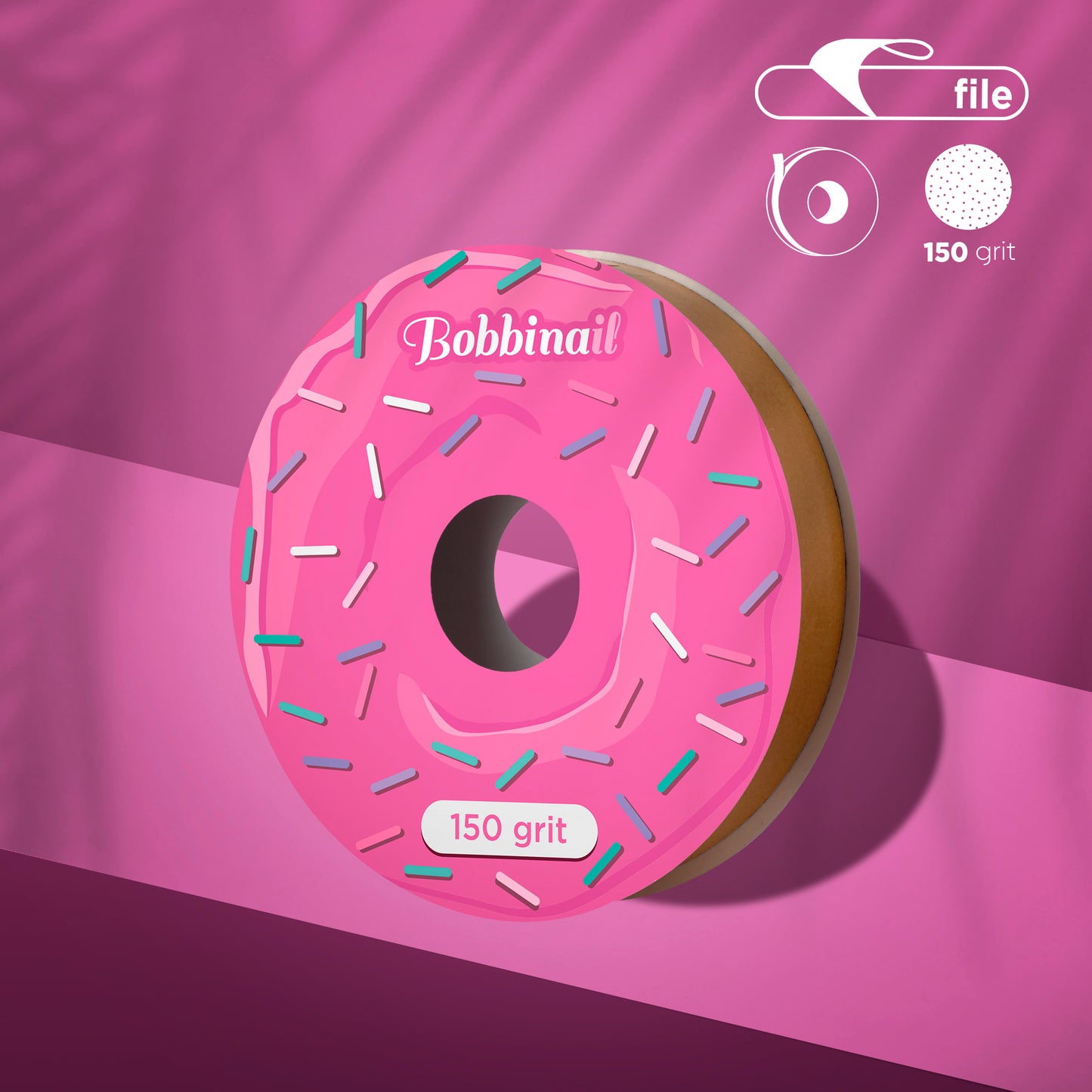 Spare case for nail file refill roll in a plastic case Staleks Pro Expert, 150 grit