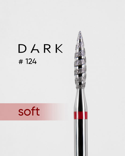 DIAMOND NAIL BIT DARK 124 RED FLAME TORNADO 023