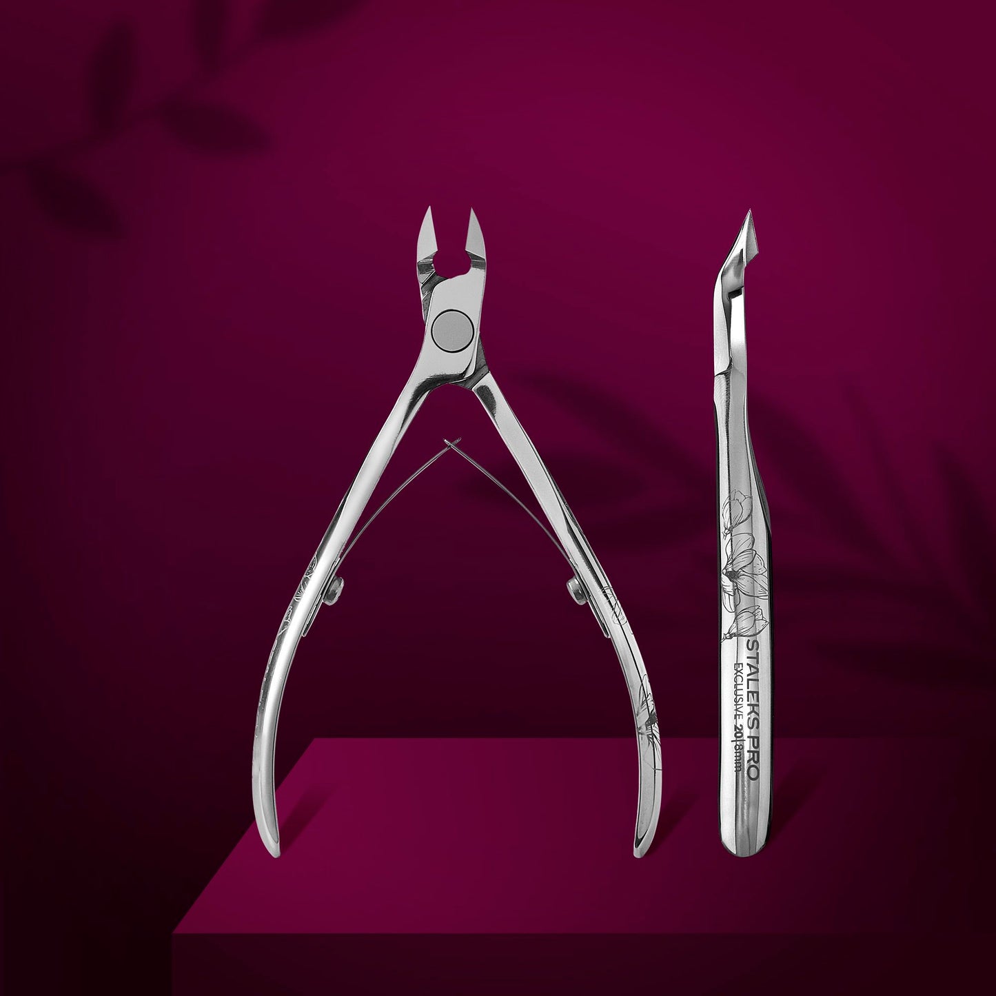 Professional cuticle nippers EXCLUSIVE 20 8 mm (magnolia)