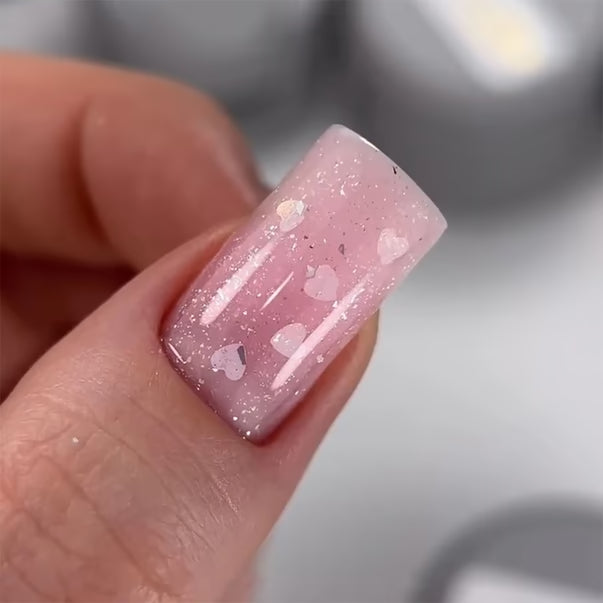Gel for extensions SAGA Professional Builder Gel Heart hot pink No. 04 15 ml