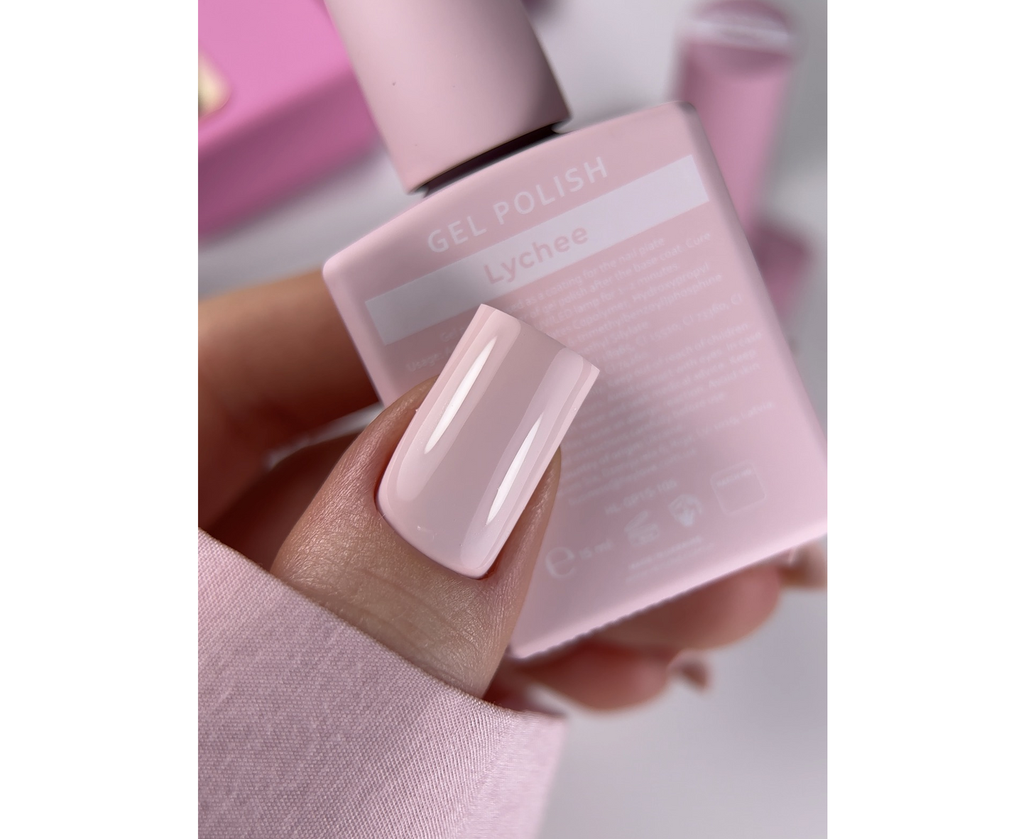 HEYLOVE. GEL POLISH, LYCHEE, 15 ML, GEL POLISH
