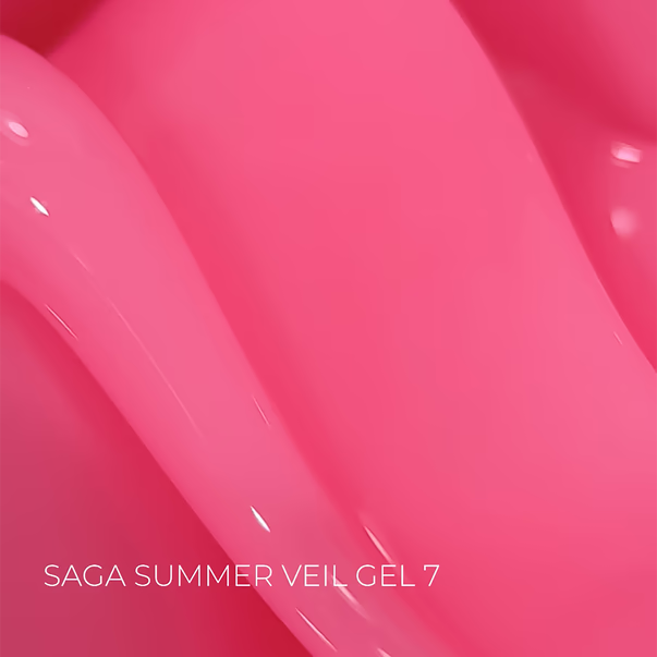 Gel for extensions SAGA Professional Builder Gel Veil Summer cool pink No. 07 15 ml