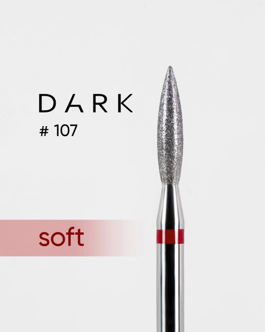 DIAMOND NAIL BITS  DARK №107 RED FLAME 023