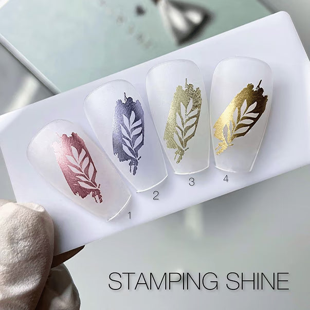 SAGA. Stamping nail polish, 02 , Blue Shine, 8 ml