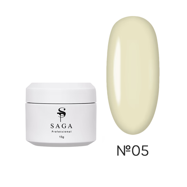 Gel for extensions SAGA Professional Builder Gel Veil Summer butter No. 05 15 ml