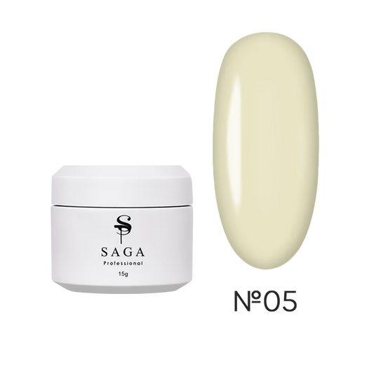Gel for extensions SAGA Professional Builder Gel Veil Summer butter No. 05 15 ml