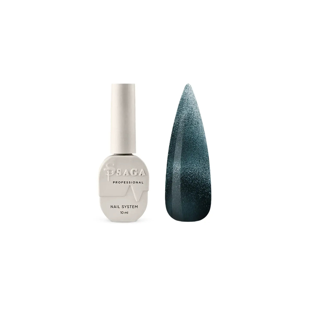 SAGA. Cat's Eye Gel Polish "Dream Cat", #08, 10 ml. Cat's eye gel polish crystal