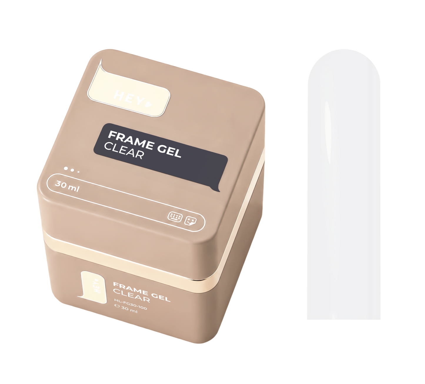 HEYLOVE. Frame builder Gel with Pump, CLEAR, 30 ml