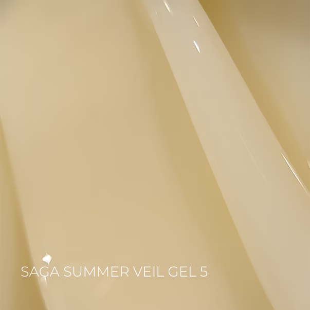 Gel for extensions SAGA Professional Builder Gel Veil Summer butter No. 05 15 ml