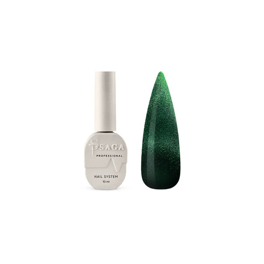 SAGA. Cat's Eye Gel Polish "Dream Cat", #09, 10 ml. Cat's eye gel polish crystal
