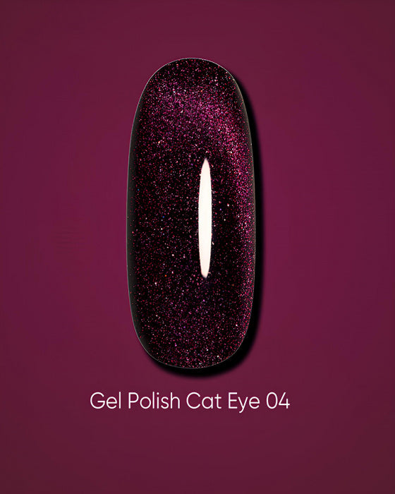 DARK GEL POLISH CAT EYE 04, 10 ML