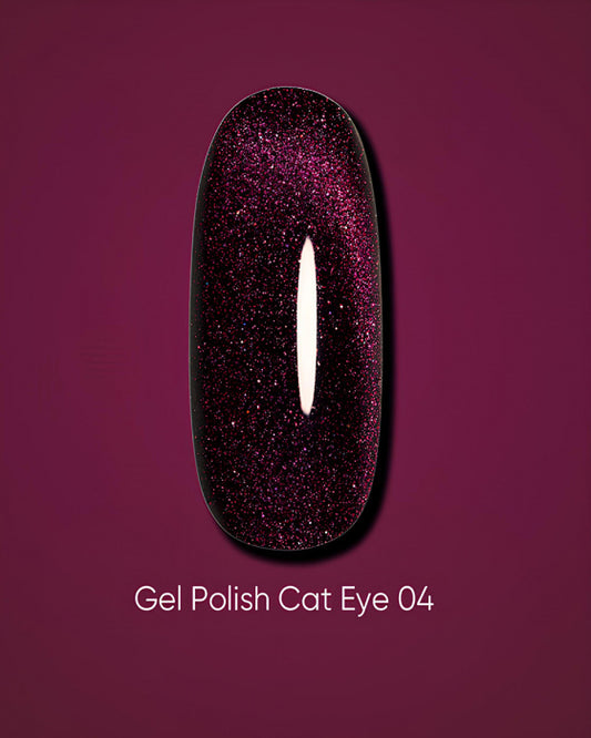 DARK GEL POLISH CAT EYE 04, 10 ML