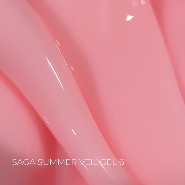 Gel for extensions SAGA Professional Builder Gel Veil Summer powdery pink No. 06 15 ml