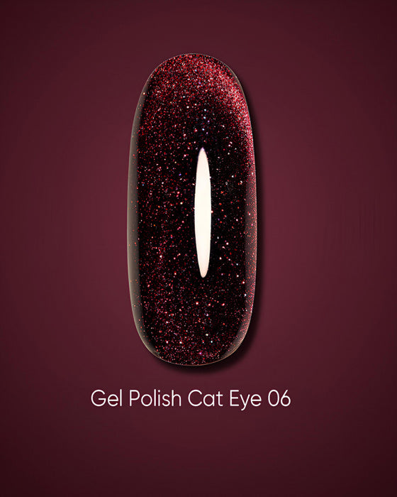 DARK GEL POLISH CAT EYE 06, 10 ML