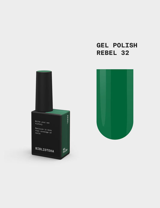 BIBLIOTEKA GEL POLISH № 32 REBEL – GREEN, 10 ML