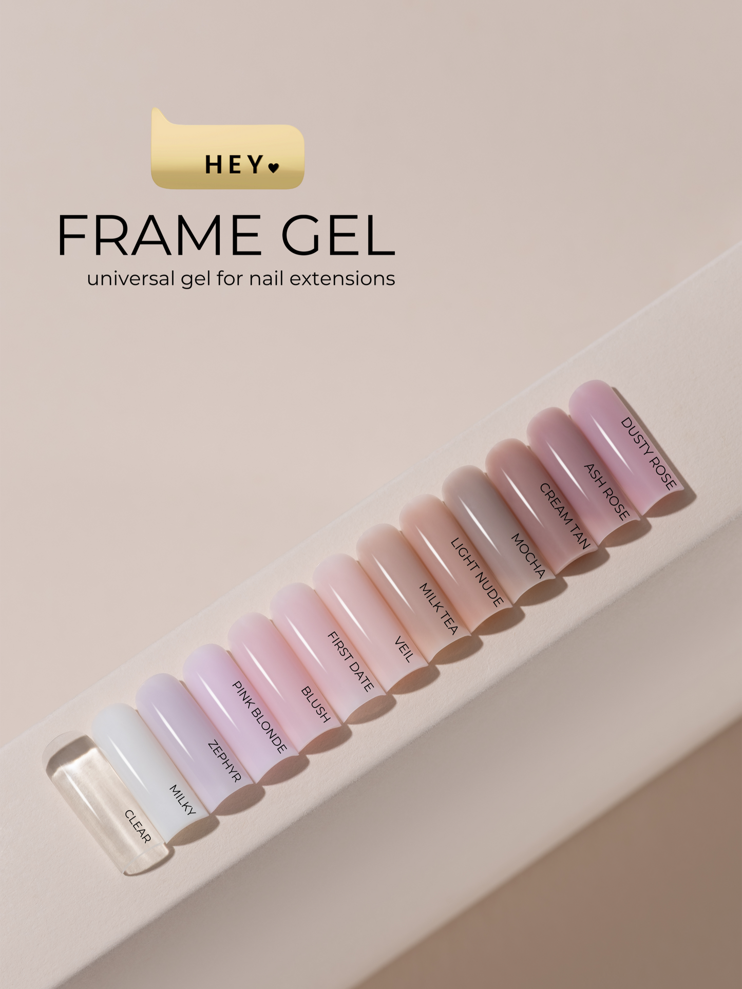 HEYLOVE. Frame builder Gel, MOCHA, 30 ml. Universal gel for extension