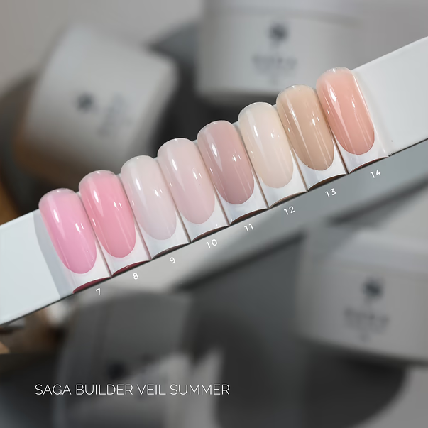 Gel for extensions SAGA Professional Builder Gel Veil Summer cool pink No. 07 15 ml