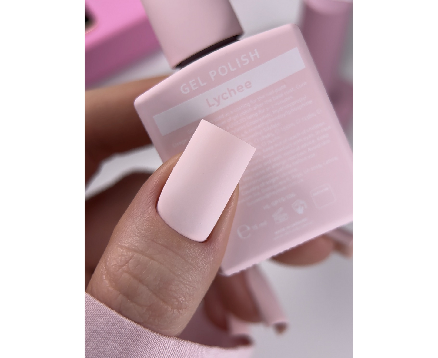 HEYLOVE. GEL POLISH, LYCHEE, 15 ML, GEL POLISH