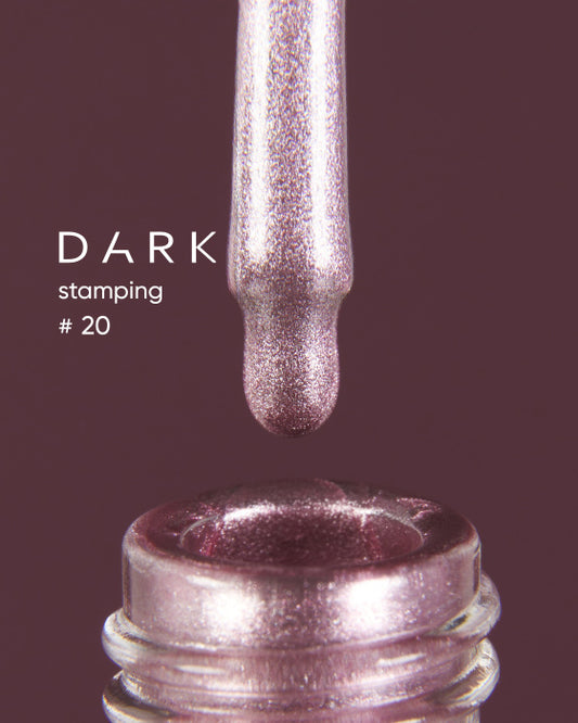DARK STAMPING POLISH №20 pink metallic , 8 ML