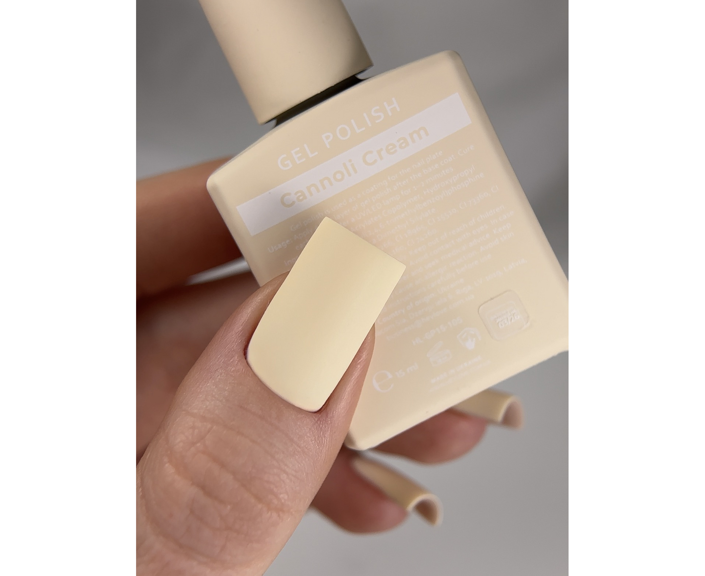 HEYLOVE. GEL POLISH, CANNOLI CREAM, 15 ML
