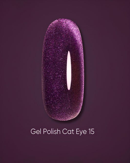 DARK GEL POLISH CAT EYE 15, 6 ML