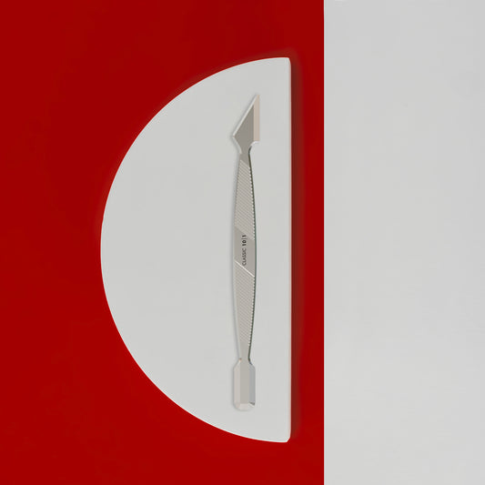Manicure pusher, flat CLASSIC 10 TYPE 1 (rounded narrow pusher and cleaner)