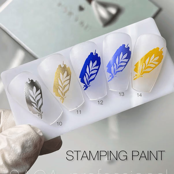 SAGA. Stamping nail polish, 11, Gold 8 ml