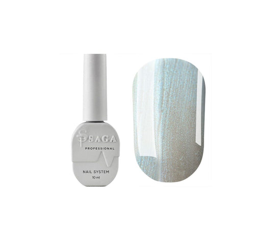 SAGA. Cat's Eye Gel Polish "Silk Cat", #06, 10 ml. Gel Polish "Cat's Eye" with Pearlescent