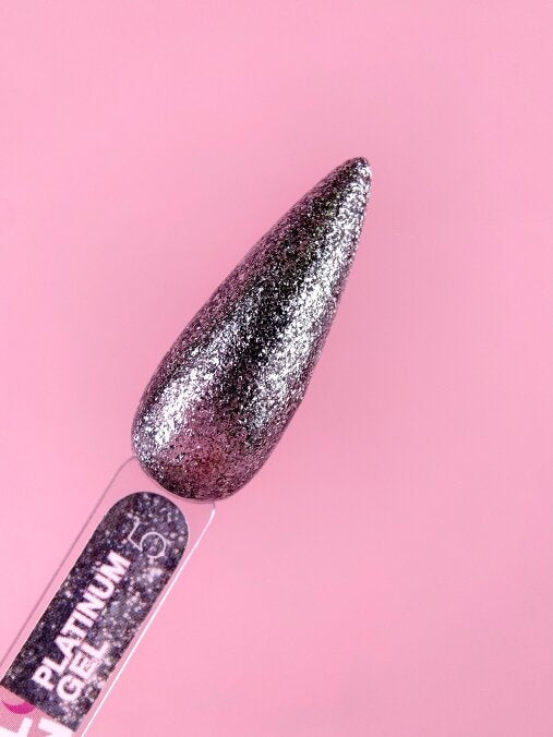 Glitter for nails Platinum Gel No. 5 5ml