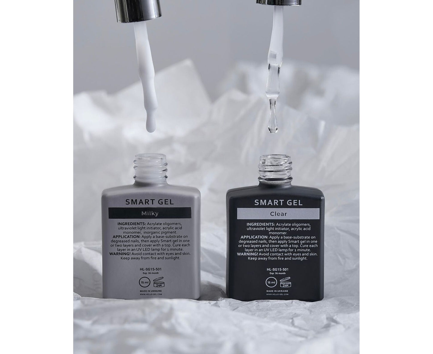 HELLO. SMART BUILDER GEL, CLEAR, 15 ML